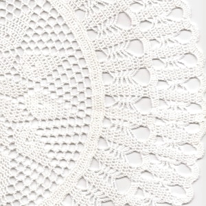 Crochet Doily Natural White Doilies Pure Cotton Eco Friendly Round Placemat Wedding Country Style Decor Flower Mandala Home Interior Decor