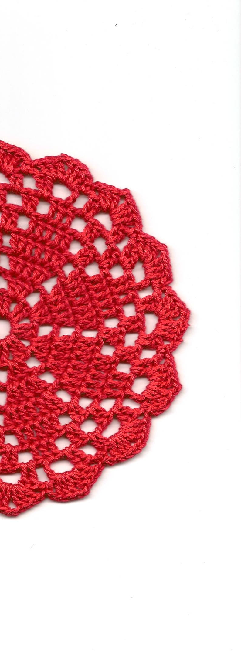 2 Mini Crochet Doilies Lace Doily Table Decoration Crocheted Etsy UK