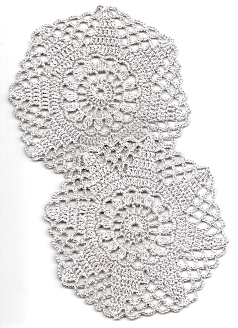 Set of 4 Crocheted Doilies Crochet Medallions Assortment Mini Etsy UK