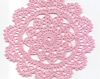 Eco Friendly Crochet Doily Lace Lacy Doilies Elegant Linen Table Decor French Romantic Shabby Chic Wedding Retro Vintage Natural Pastel Pink