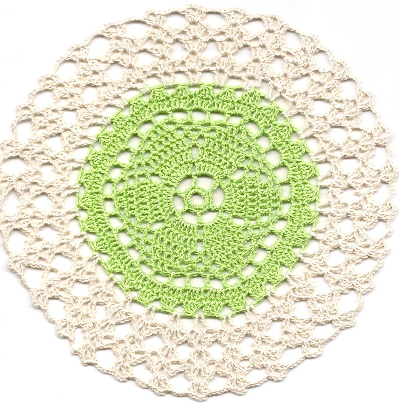 2 Crochet Lace Doily Small Crocheted Doilies Housewarming Gift Etsy