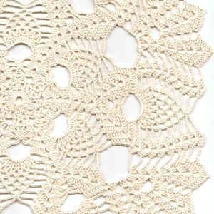 Häkeldeckchen gehäkelte Spitzendeckchen rustikale Bauernhaus Vintage inspiriert natürliche Baumwolle rund Tischset Creme Hochzeit Landhausstil Dekor