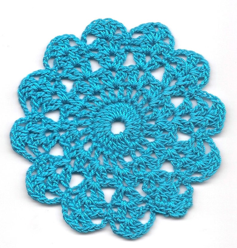 Crocheted Doilies Set of 4 Crochet Medallions Assortment Mini Etsy