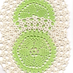 2 Crochet Lace Doily Small Crocheted Doilies Housewarming Gift Home Wedding Decor Handmade Decoration Cotton Textile Art Vintage Set Of 2