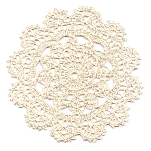 Eco Friendly Crochet Doily Lace Lacy Doilies Elegant Linen Table Decor French Romantic Shabby Chic Wedding Retro Vintage Natural Cream Beige