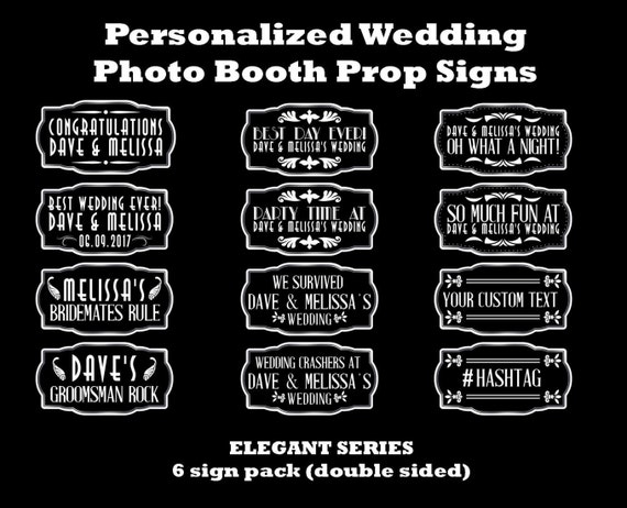 wedding prop signs