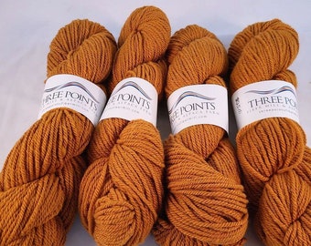 Saffron Spice 3 Ply Heavy Worsted Alpaca Yarn