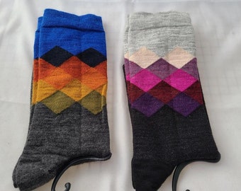 Harlequin Alpaca Socks