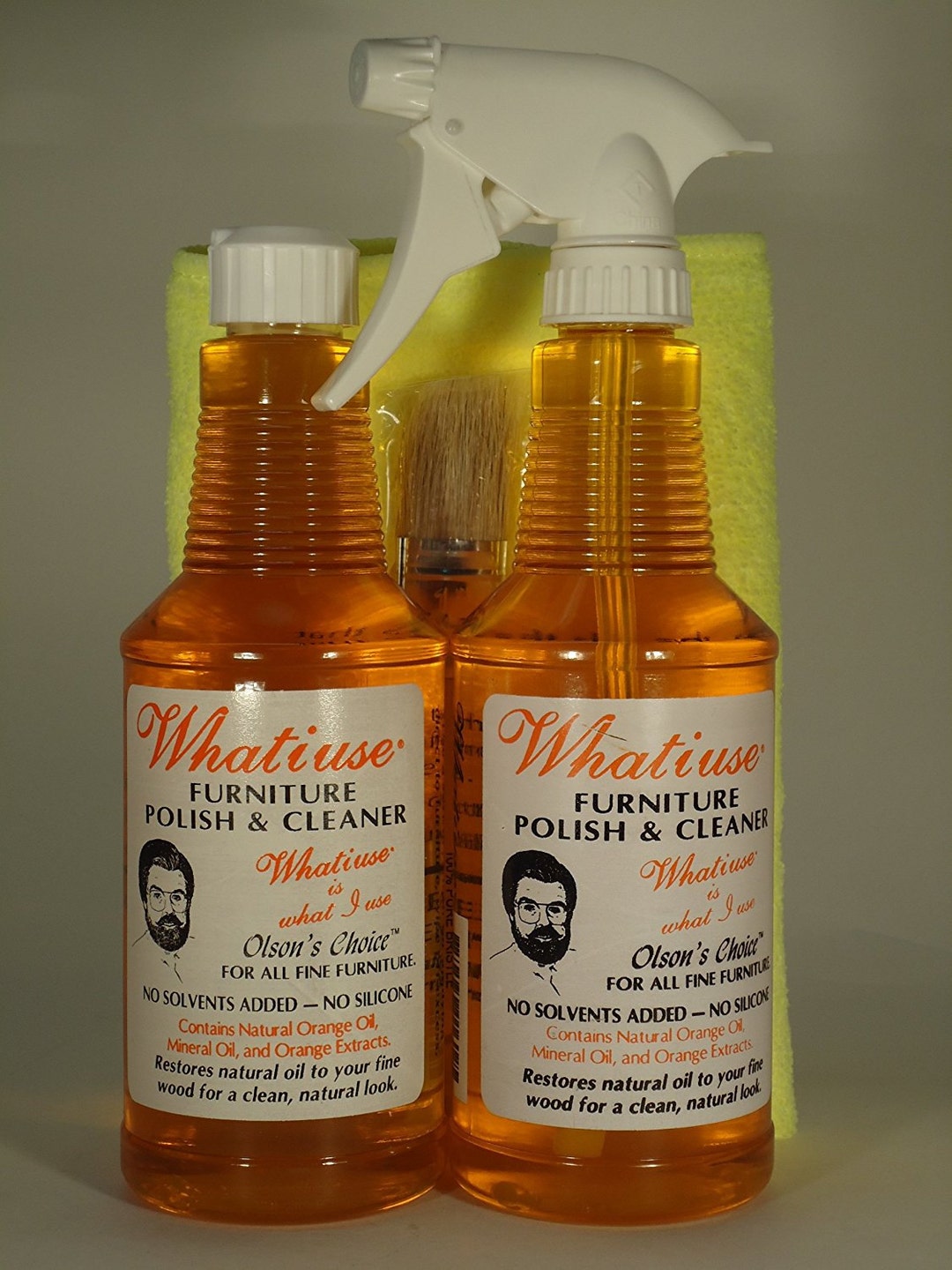 Whatiuse Orange Oil Furniture Polish With Microfiber Cloth, Pump and Brush All Natural Etsy