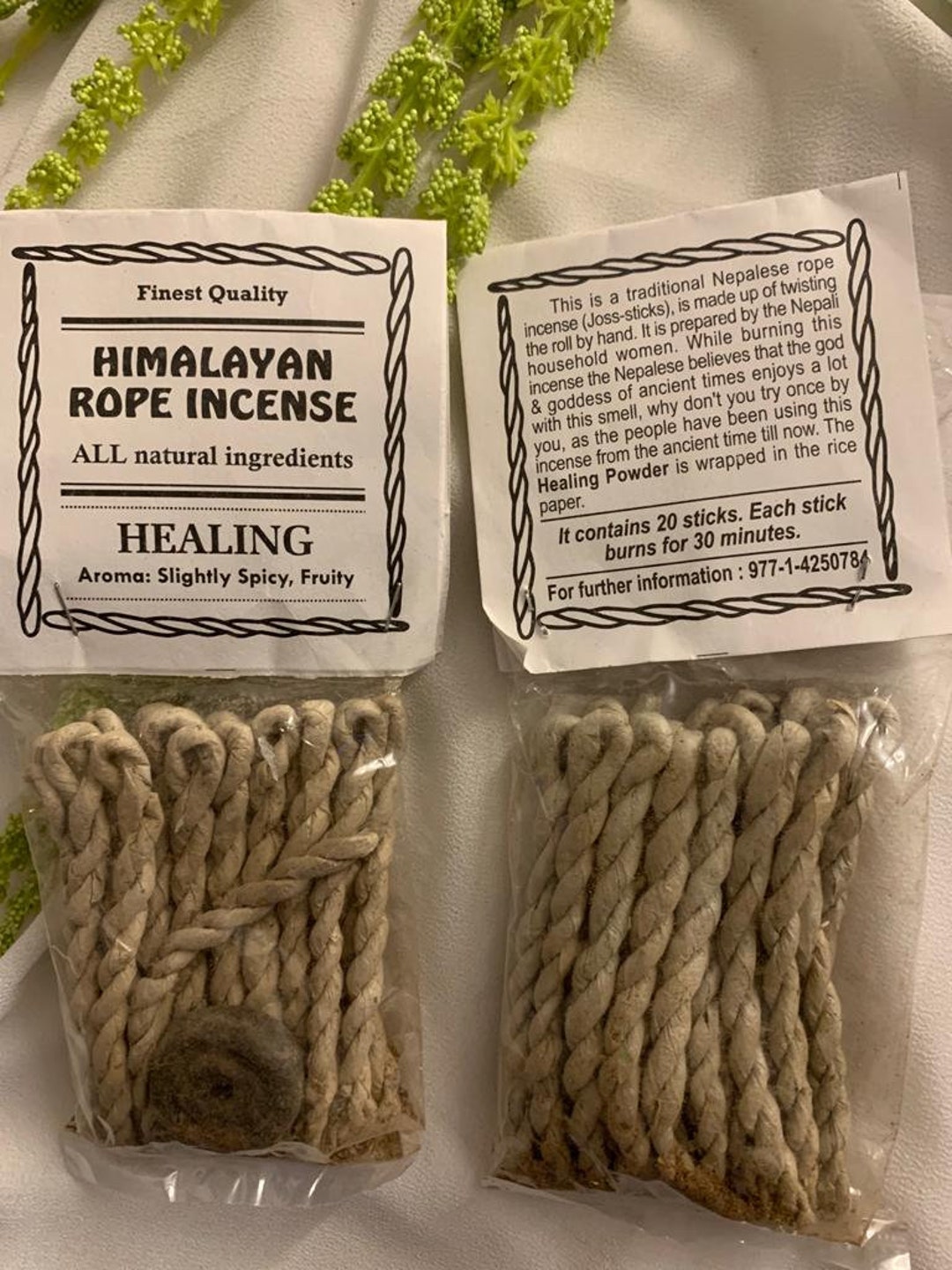 Himalayan Rope Incense Etsy
