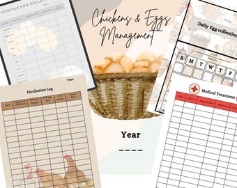 Backyard Chicken planner and journal - 45 pages chicken planner and organizer - Homestead guide and planner - stationary and paper