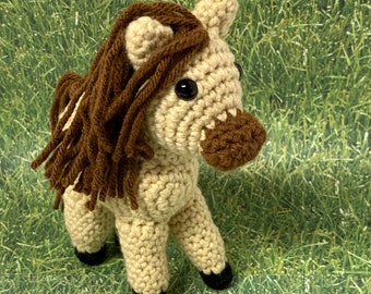 Crochet Horse Pattern - Crochet Pony Pattern - Small Horse Pattern - Crochet Horse Doll