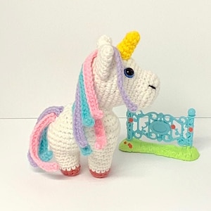 Crochet Unicorn Pattern - Little Magic Unicorn Pattern - Crochet Horse roll - Small Unicorn Crochet Pattern - Rainbow Unicorn