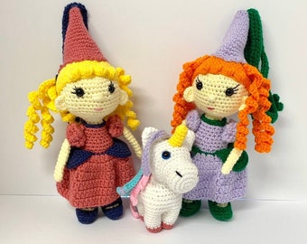 Crochet Unicorn and Princess Pattern - Crochet Fairy Tale Pattern - Crochet Magic Unicorn Pattern