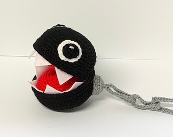 Super Mario Crochet Chain Chomp Pattern - Chompy Plush Pattern - Super Mario Brothers Pattern