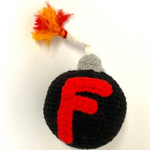 Crochet F Bomb pattern Crochet Bomb Pattern Adult Gift Ideas Gag Gift Pattern image 2