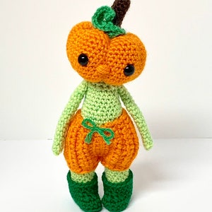 Crochet Pumpkin Pattern Crochet Pumpkin Head Pattern Crochet Halloween Pattern, Crochet Halloween Pattern image 2