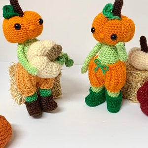 Crochet Pumpkin Pattern Crochet Pumpkin Head Pattern Crochet Halloween Pattern, Crochet Halloween Pattern image 7