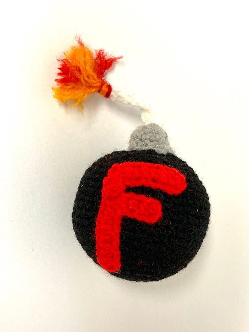 Crochet F Bomb pattern Crochet Bomb Pattern Adult Gift Ideas Gag Gift Pattern image 2