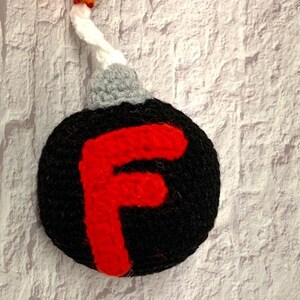 Crochet F Bomb pattern Crochet Bomb Pattern Adult Gift Ideas Gag Gift Pattern image 4