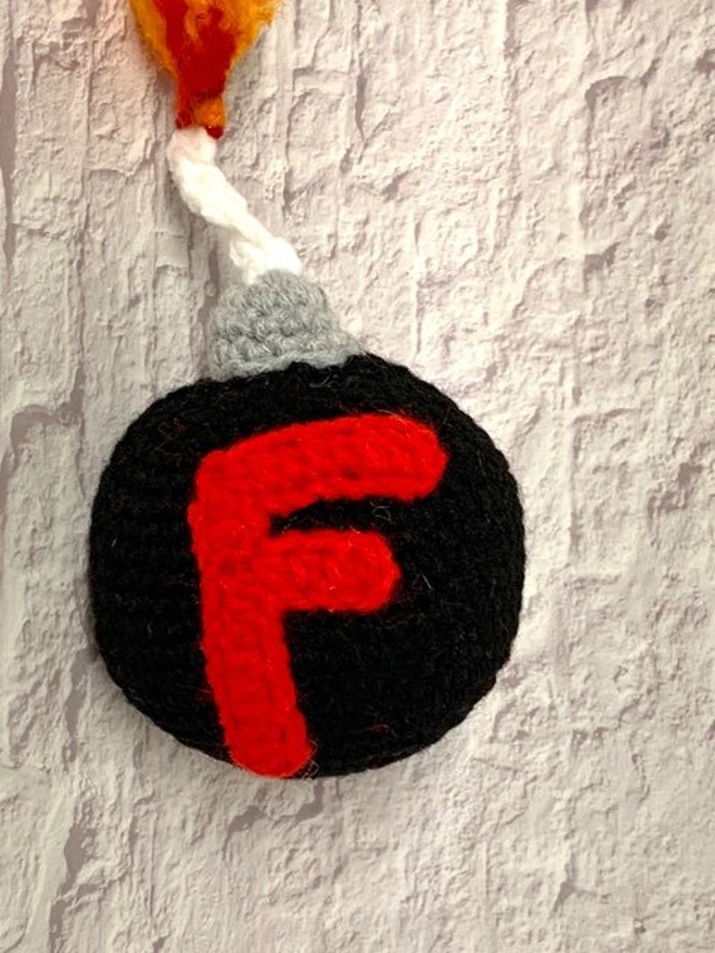 Crochet F Bomb pattern Crochet Bomb Pattern Adult Gift Ideas Gag Gift Pattern image 4