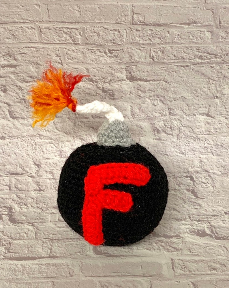 Crochet F Bomb pattern Crochet Bomb Pattern Adult Gift Ideas Gag Gift Pattern image 3