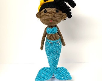 Crochet Mermaid Pattern - Crochet little mermaid pattern - mermaid doll pattern