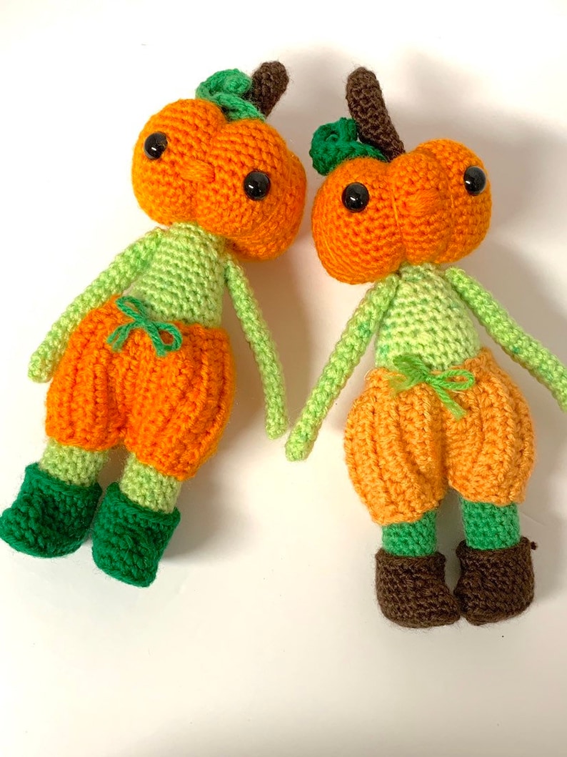 Crochet Pumpkin Pattern Crochet Pumpkin Head Pattern Crochet Halloween Pattern, Crochet Halloween Pattern image 10