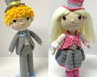 Crochet dress up Doll Pattern - Crochet Boy and Girl Pattern - Crochet Boy Doll Pattern