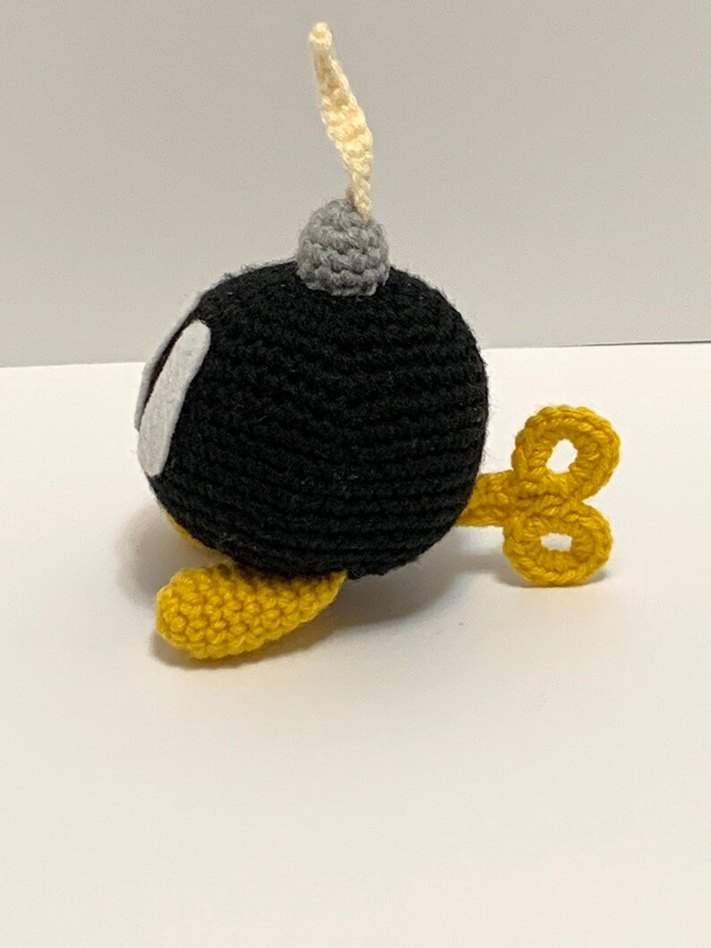 Crochet Bomb Pattern Super Mario Bomb Pattern - Wind up Bomb - Crochet Super Mario Pattern ...