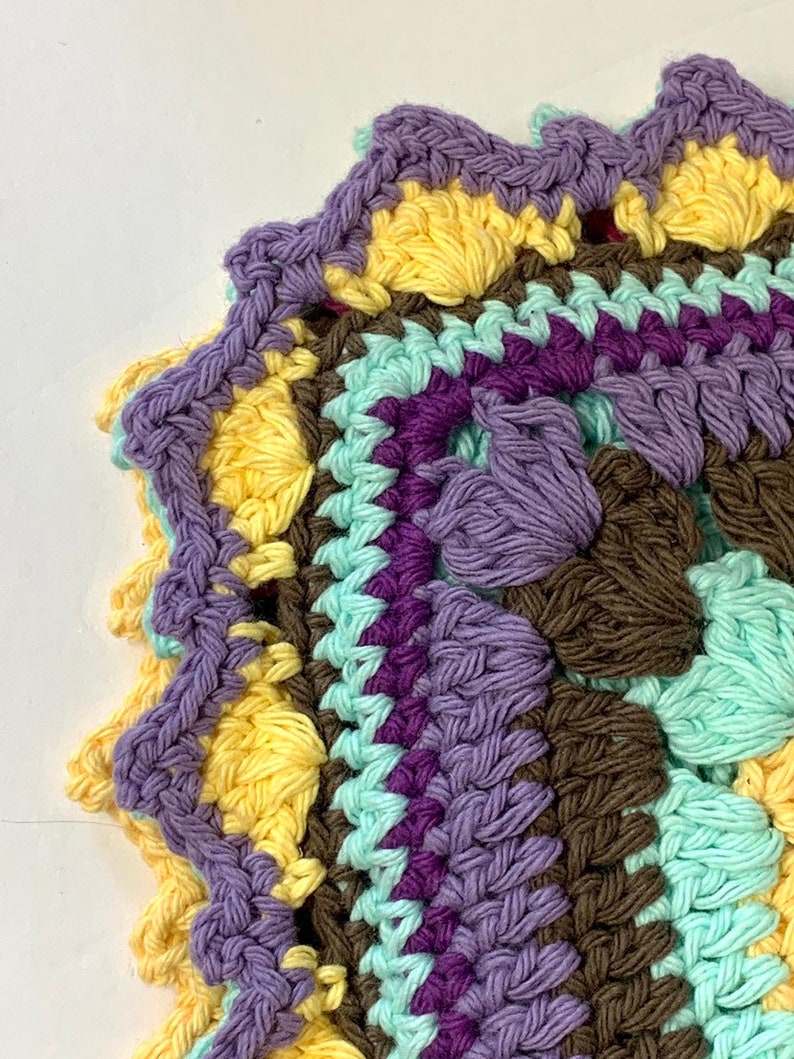 Mosaic Crochet Potholder Pattern Crochet Diamond Potholder Etsy