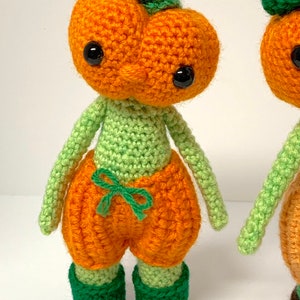 Crochet Pumpkin Pattern Crochet Pumpkin Head Pattern Crochet Halloween Pattern, Crochet Halloween Pattern image 8