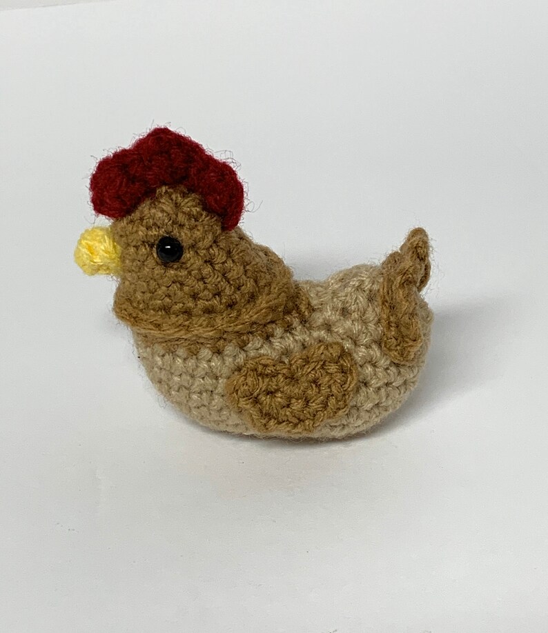 Crochet Chicken Pattern - Crochet Mini Chicken Pattern - Small Crochet ...