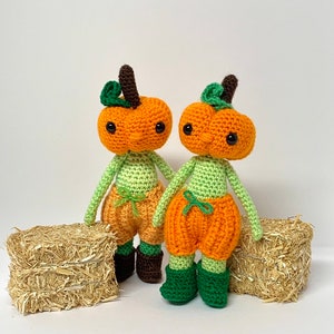 Crochet Pumpkin Pattern Crochet Pumpkin Head Pattern Crochet Halloween Pattern, Crochet Halloween Pattern image 3