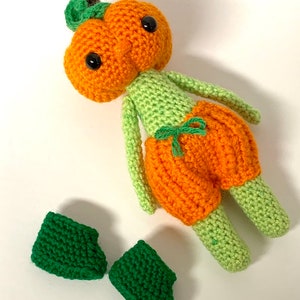 Crochet Pumpkin Pattern Crochet Pumpkin Head Pattern Crochet Halloween Pattern, Crochet Halloween Pattern image 5