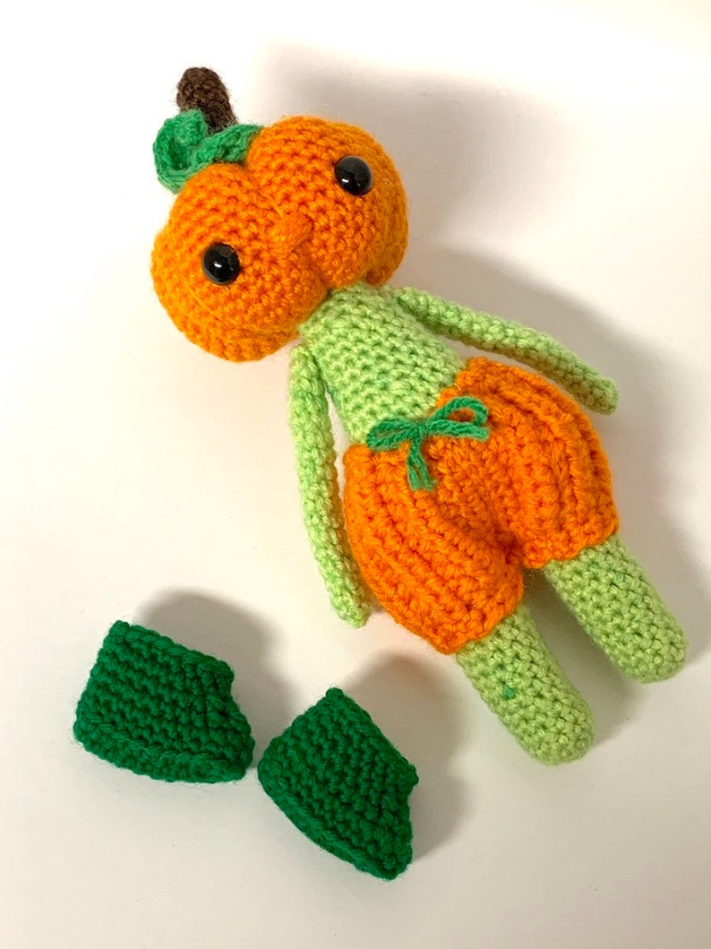 Crochet Pumpkin Pattern Crochet Pumpkin Head Pattern Crochet Halloween Pattern, Crochet Halloween Pattern image 5