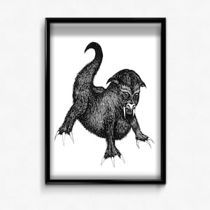 BUNYIP Cryptid - A5 Print