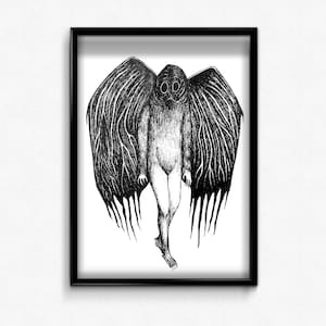 MOTHMAN Cryptid - A5 Print