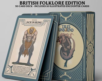 British Folklore D and D Writer Prompt Cards for Storytelling, Worldbuilding & Lore Inspiration