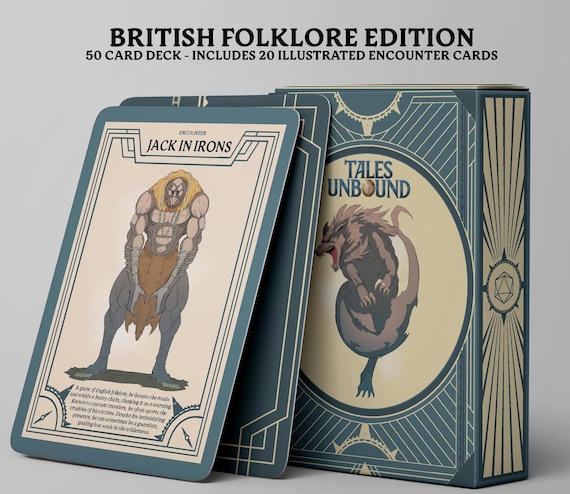 British Folklore D and D Writer Prompt Cards for Storytelling, Worldbuilding & Lore Inspiration