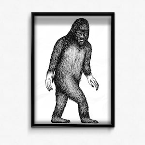 BIG FOOT Cryptid - A5 Print