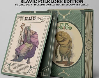 Slavic Folklore D and D Writer Prompt Cards for Storytelling, Worldbuilding & Lore Inspiration