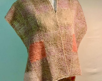 Pin Loom Weaving Pattern pdf Wrap-Around Shawl unique design instant download no shipping cost Zoom Loom Squares Weavette Custom Design DIY