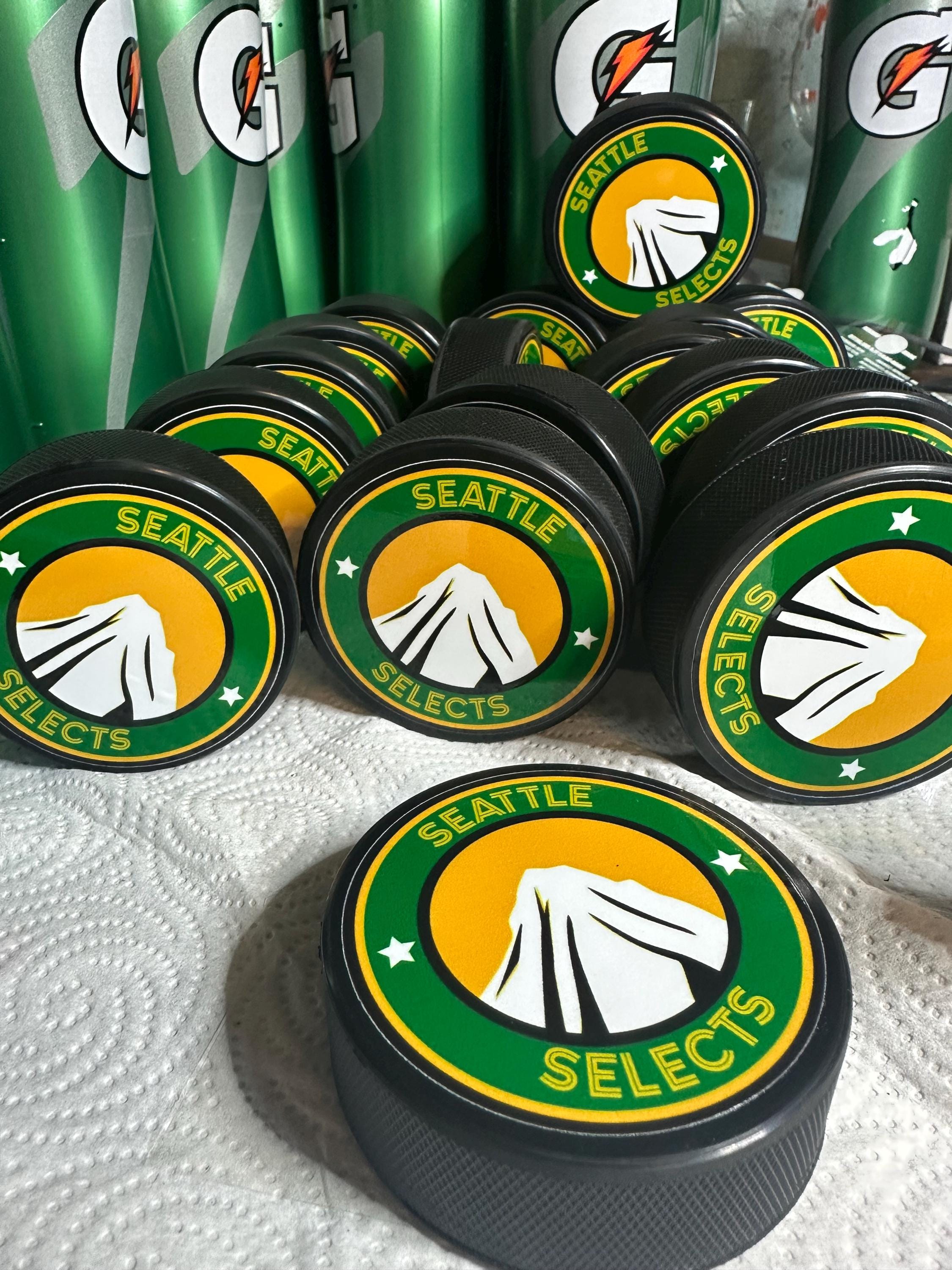 Personalized Hockey Puck,custom Hockey Puck With Team Logo & Roster ...