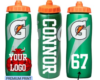 Garrafa personalizada, Garrafa de água esportiva personalizada, Presente para equipe, Lembrancinha de aniversário, Basquete, Futebol americano, Beisebol, Futebol, Lacrosse, Hóquei
