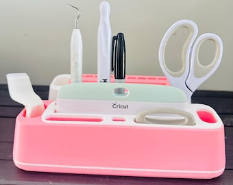 Cricut Tool Organizer, Craft Tool Caddy for Weeding Tools, Spatulas & Scrapers, Desk Organizer for Cricut Accessories, Scrapers Desk Storage