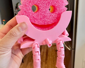 Scrub Daddy Sponge Holder | 3D Printed Kitchen Sink Sponge Holder | Funny Sponge Stand | Fun Countertop Organizer | Kitchen Accessory Gift