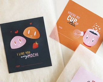 Sushi Friends Classroom Valentines - Downloadable