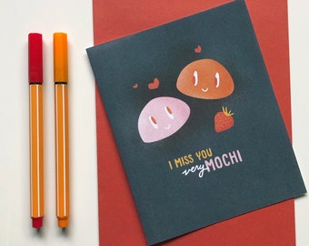 Miss You Mochi - Downloadable card