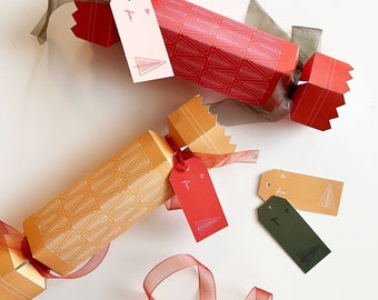 Scandi Holiday Trees Candy/Gift Boxes, DIY Downloadable